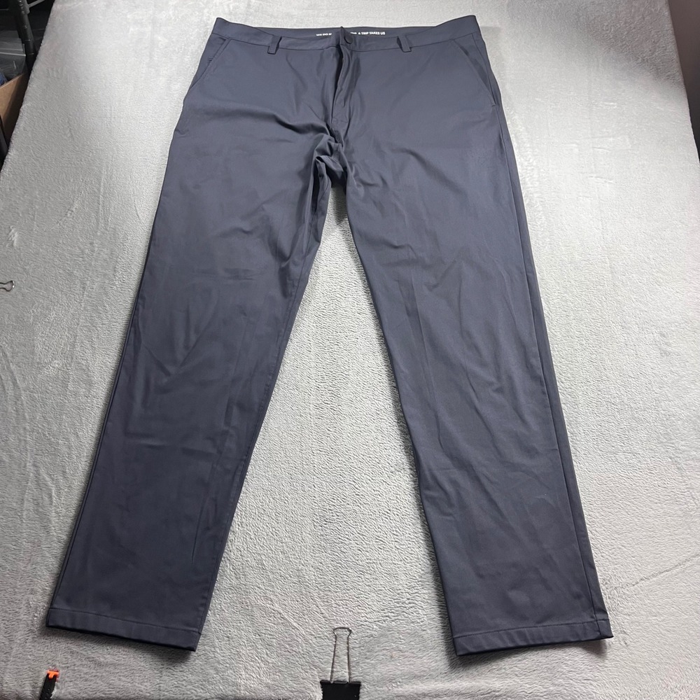 Rhone Commuter Classic Pants Mens 40 Dark Gray Straight Leg Performance Trousers